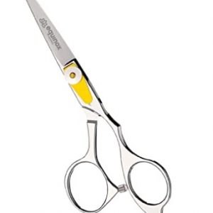 "professional hair cutting scissors" for ASMR hair cutting role plays with yellow.