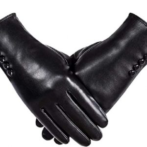 "Winter Leather Gloves For Women" for ASMR Leather sounds