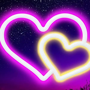 "Heart Led Neon Lights" for TikTok