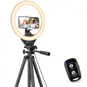 "Ring Light with Extendable Tripod"